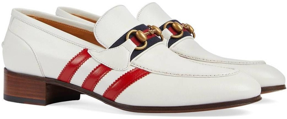 Gucci adidas x Sepatu Loafer Kulit Slip-On 'Putih' 702283-1DOQ0-9153 Lookbook Gucci adidas x Sepatu Loafer Kulit Slip-On 'Putih' 702283-1DOQ0-9153