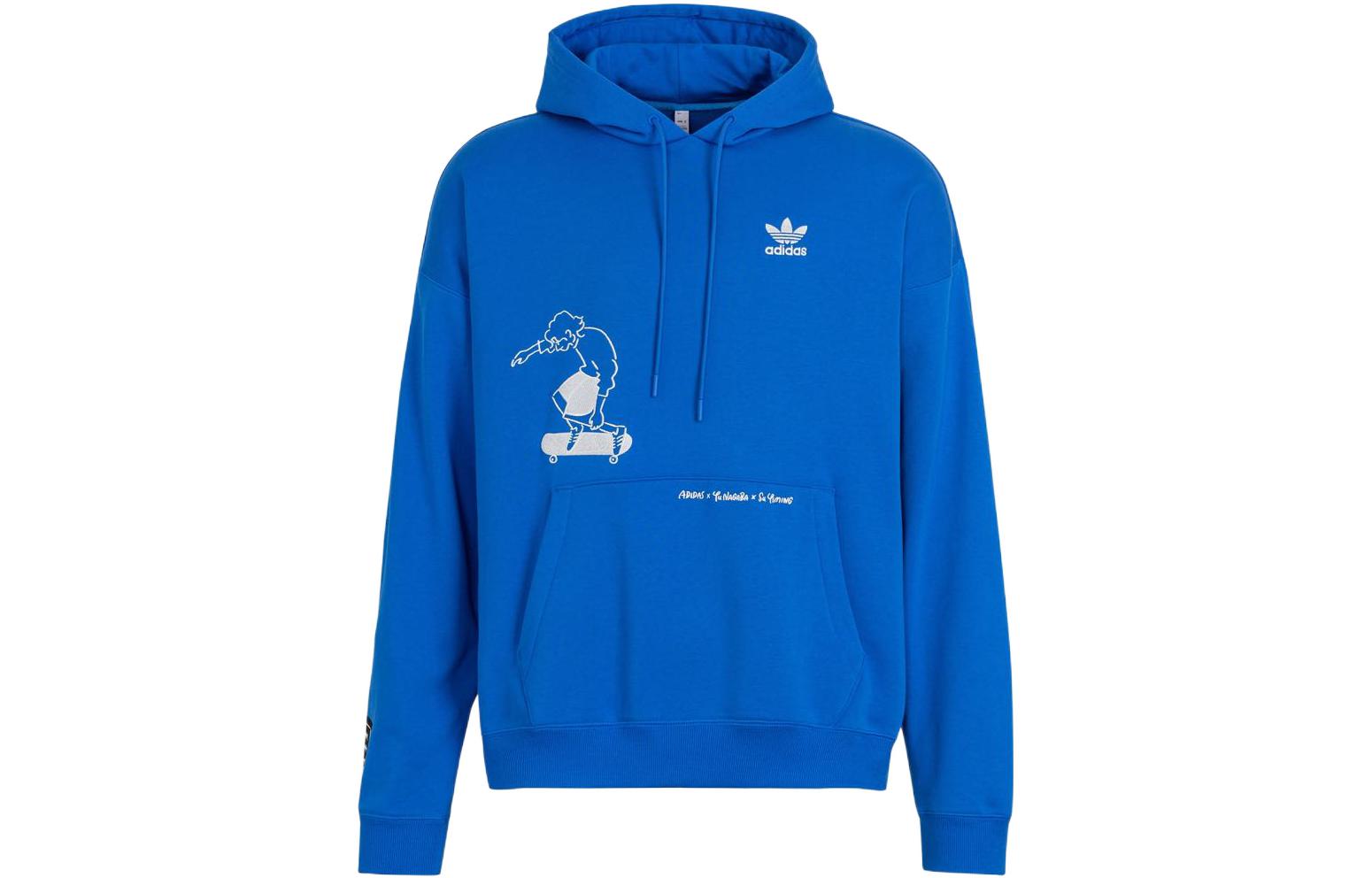 adidas Osamu Nagasawa Pocket Hoodie Blue Skateboarding Edition IK4310