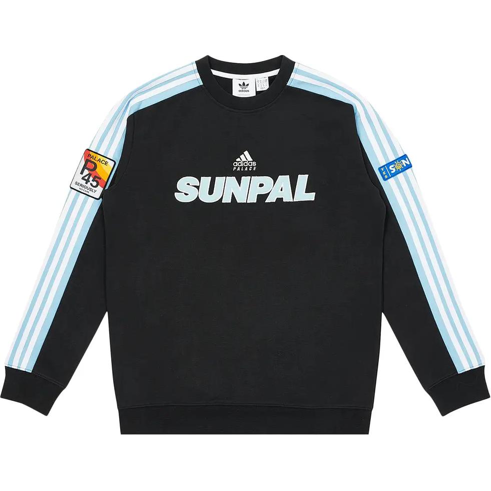adidas PALACE Crewneck Pullover Sweatshirt Black - Unisex GL7173