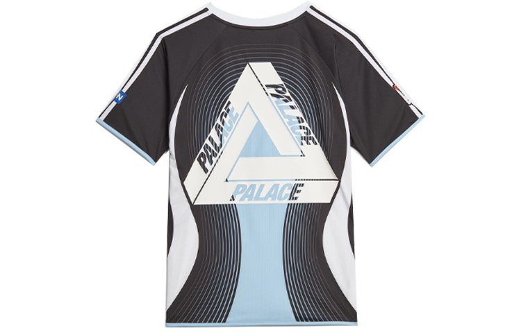 adidas PALACE Soccer T-shirt Retro Jersey Unisex Black GL7171 圖 3