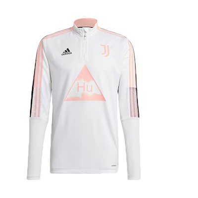 adidas Pharrell Williams Juventus Hu TR Half-Zip Sweatshirt White/Black GK7824