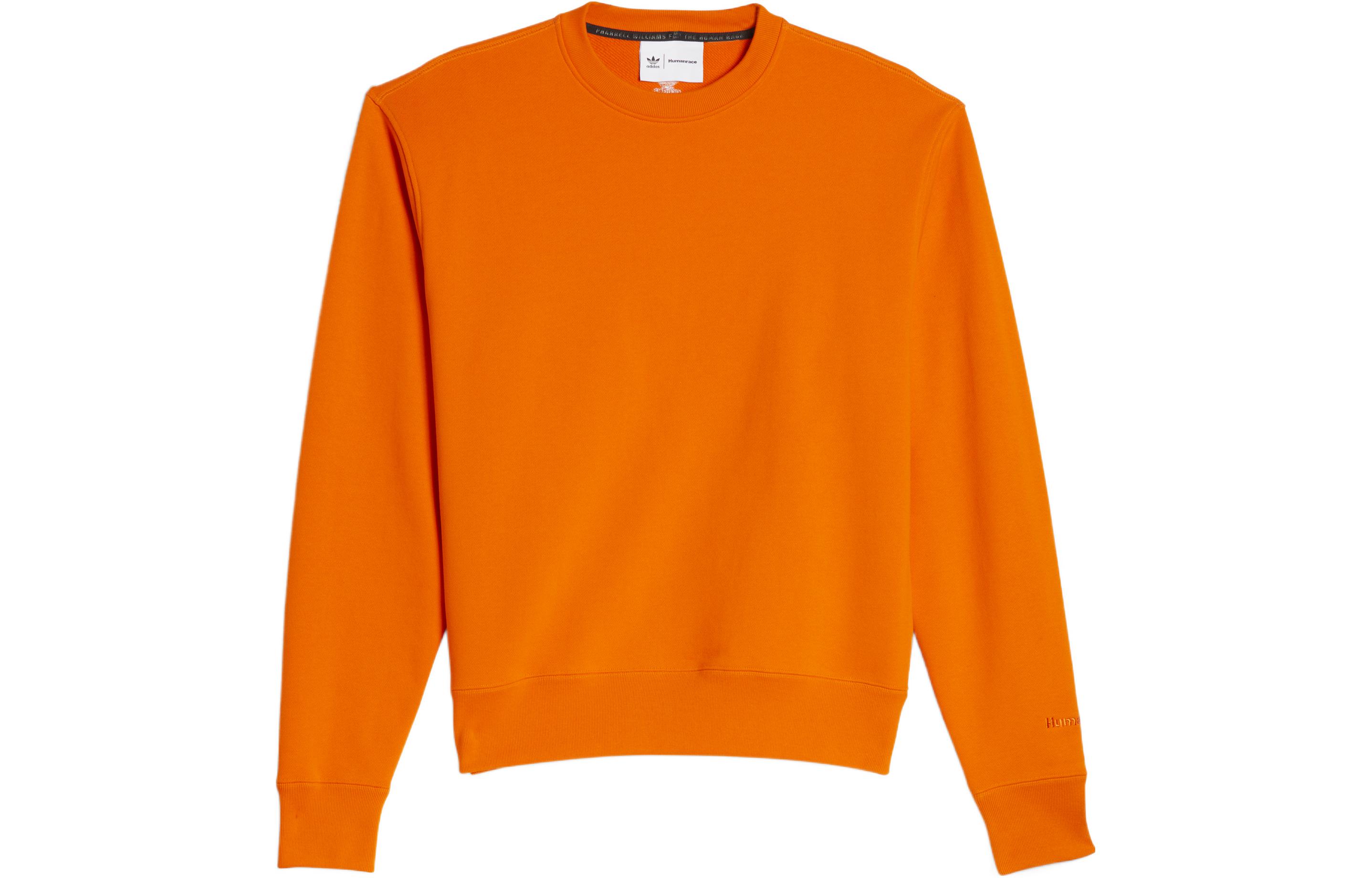 adidas Pharrell Williams Orange Pullover Hoodie Unisex Edition HF9939