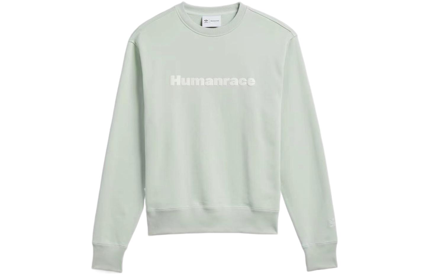 adidas Pharrell Williams Retro Logo Sweatshirt Green Unisex HS4829