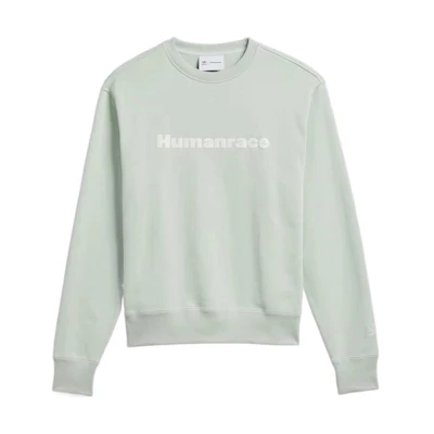 adidas Pharrell Williams Retro Logo Sweatshirt Green Unisex HS4829