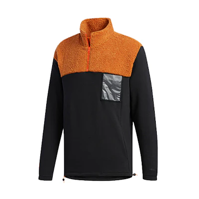 adidas POKEMON Half-Zip Pullover Sweatshirt Black FU3916
