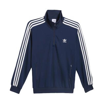 adidas Pop Trading Co. FW23 Retro Striped Track Jacket Unisex Blue. IX1974