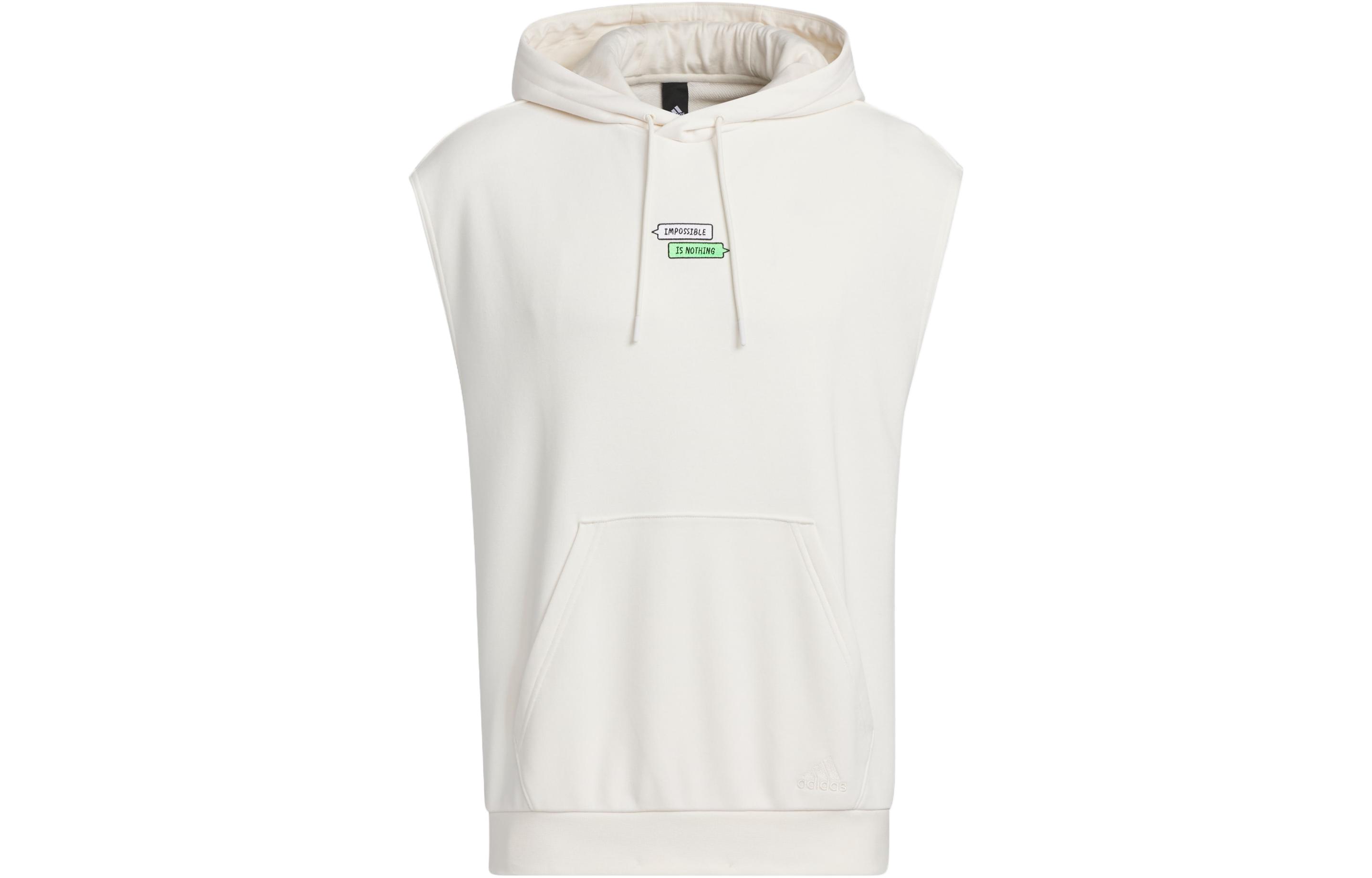 adidas SEEBIN SS23 Graphic Hoodie Pink White Embroidered Sportswear IA8165