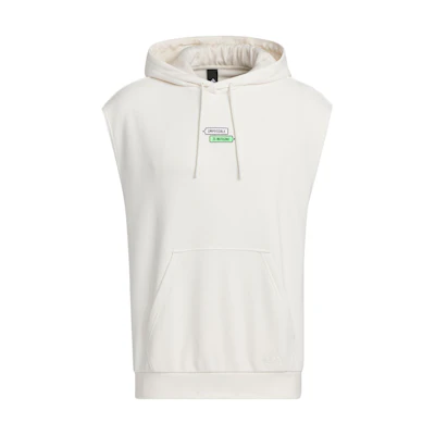 adidas SEEBIN SS23 Graphic Hoodie Pink White Embroidered Sportswear IA8165