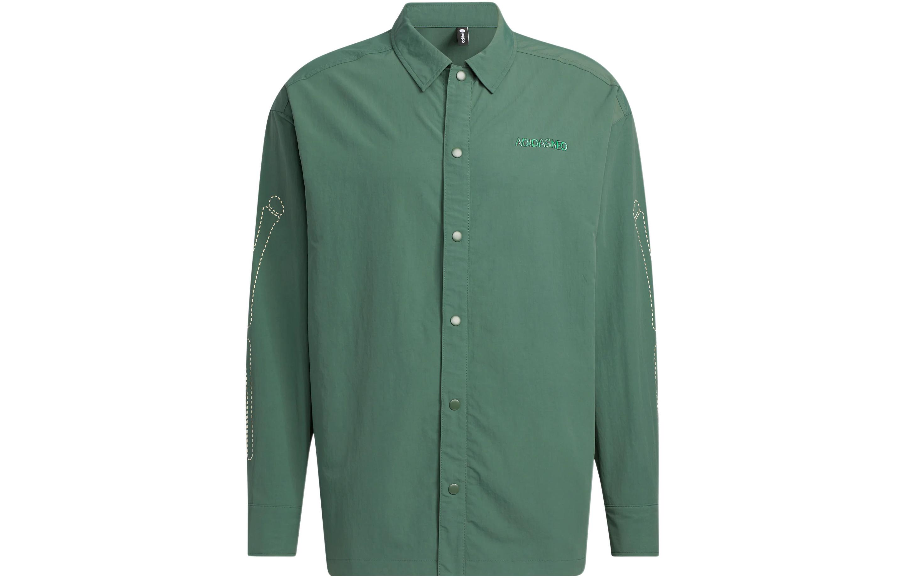 adidas Sesame Street Collab Cartoon Print Woven Track Jacket Army Green Unisex HR8265