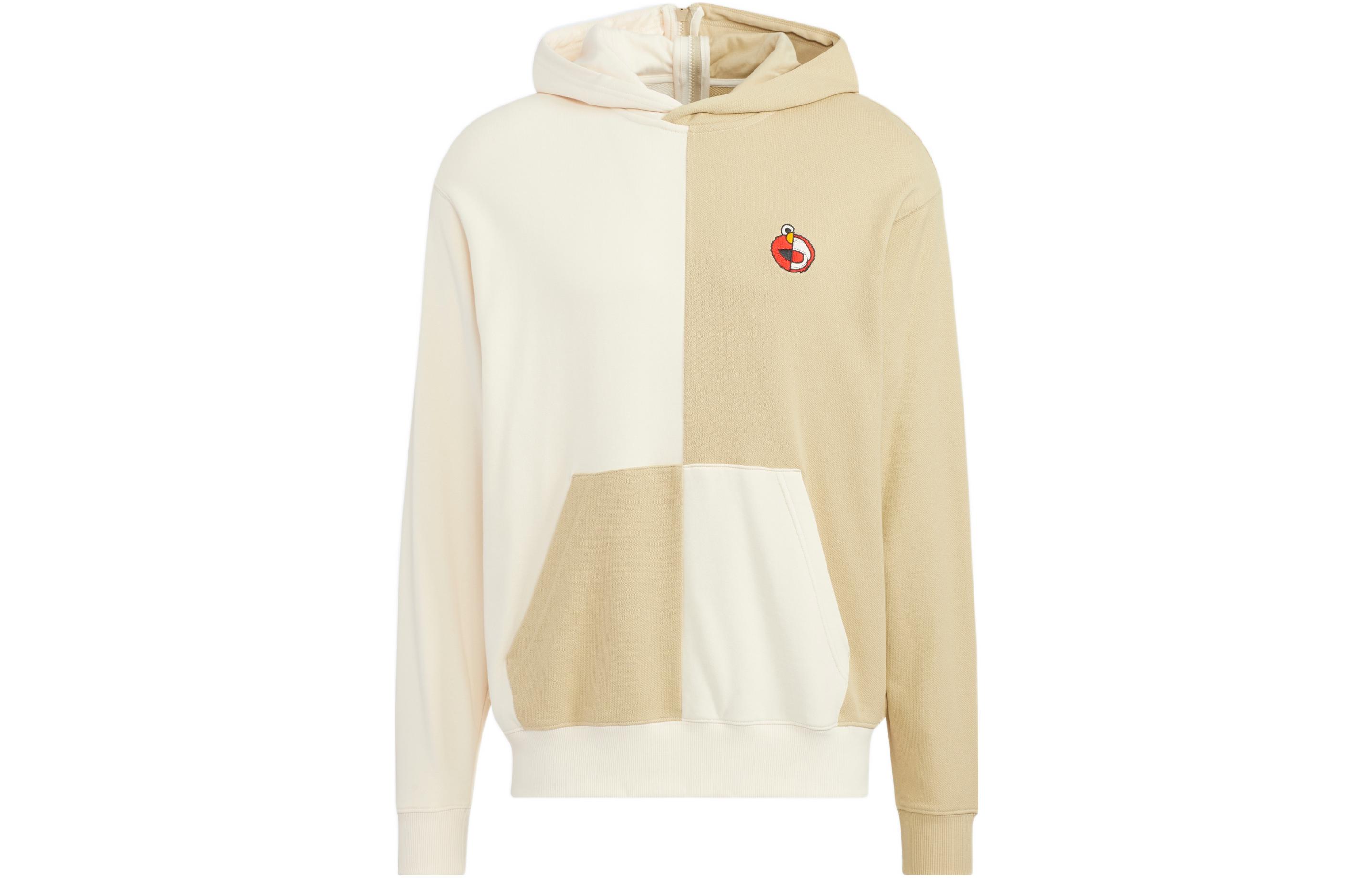 adidas Sesame Street JF Hoodie White with Cartoon Print-Unisex Retro Style HM9937