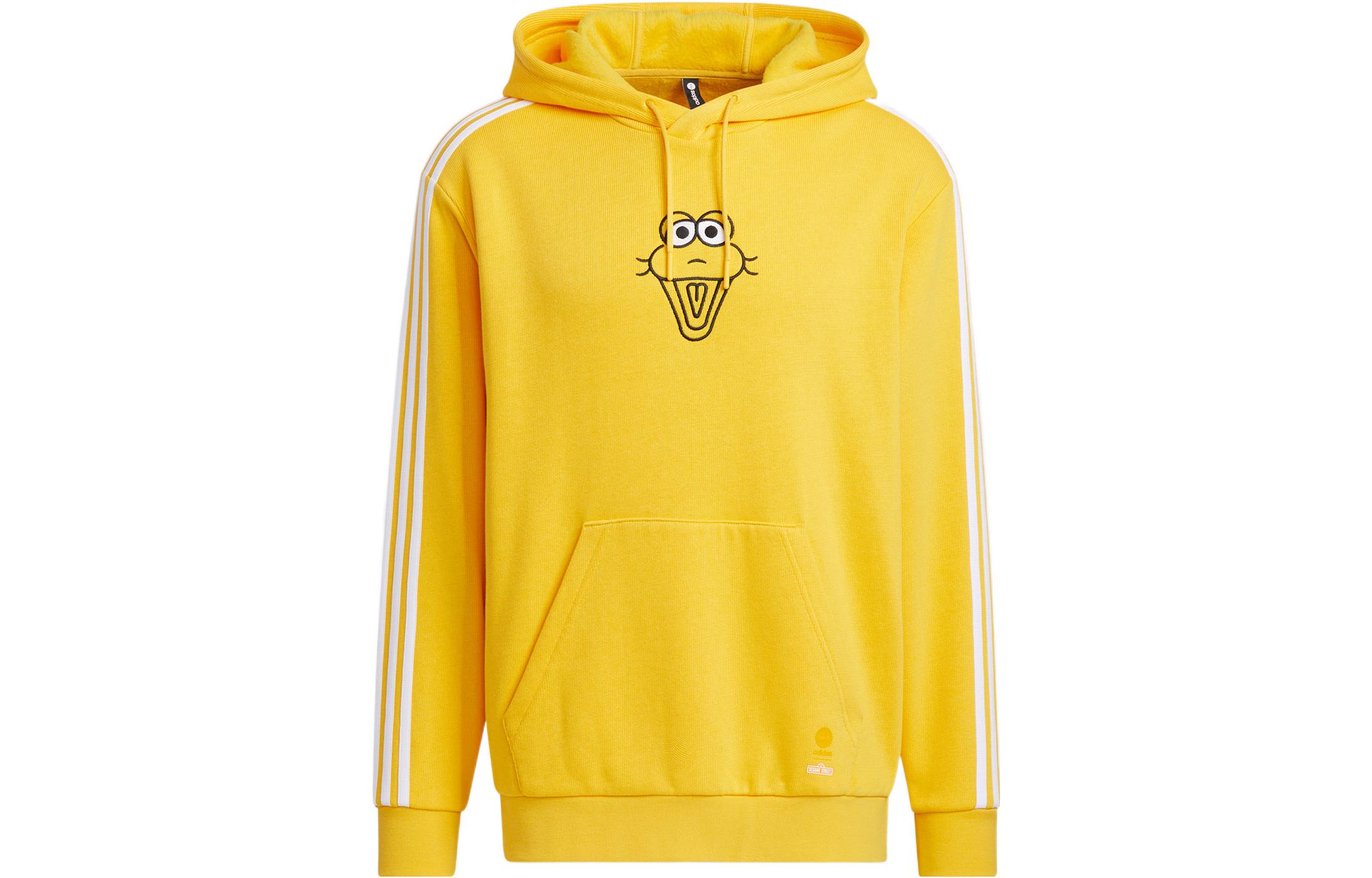 adidas Sesame Street Yellow Thick Hoodie Unisex Edition HD7301