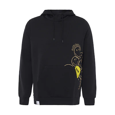 adidas SMILEY Hoodie Black Casual Breathable Sports Collaboration HE7955