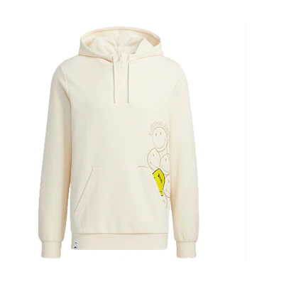 adidas SMILEY U Csmly Pullover Hoodie Smiley Print Off-White HE7956