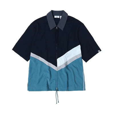 adidas Song for the Mute Colorblock Zip-Collared Short Sleeve Jacket Multi Men HS0980