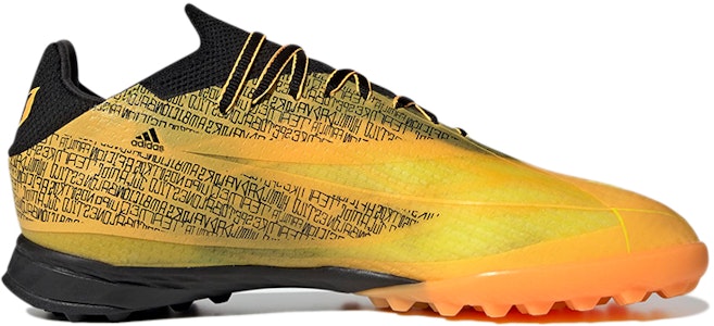 adidas X Speedflow Messi.1 TF 硬質人造草地足球鞋 黑黃 Order adidas X Speedflow Messi.1 TF 硬質人造草地足球鞋 黑黃