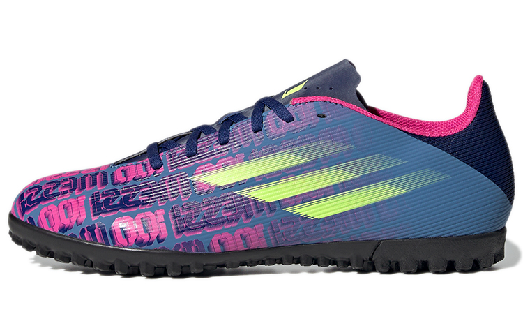 adidas X Speedflow Messi.4 TF Turf Soccer Shoes Blue/Purple FY6918
