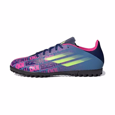 adidas X Speedflow Messi.4 TF Turf Soccer Shoes Blue/Purple