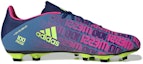 Order adidas X Speedflow Messi.4 Kasut Bola Sepak Tahan Lasak Unisex 'Biru' FY6923