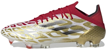 adidas X Speedflow Mo Salah.1 FG 'White Gold Metallic Scarlet' GX3901 adidas X Speedflow Mo Salah.1 FG 'White Gold Metallic Scarlet' GX3901