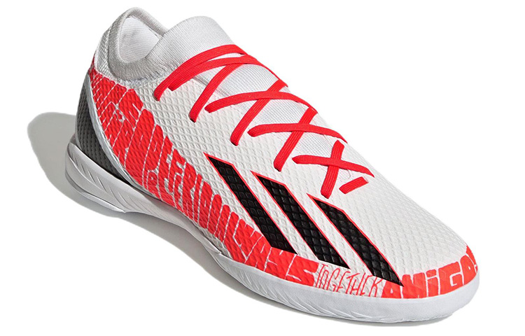 Lookbook アディダス X スピードポータル メッシ.3 インドア (白/赤) GW8392