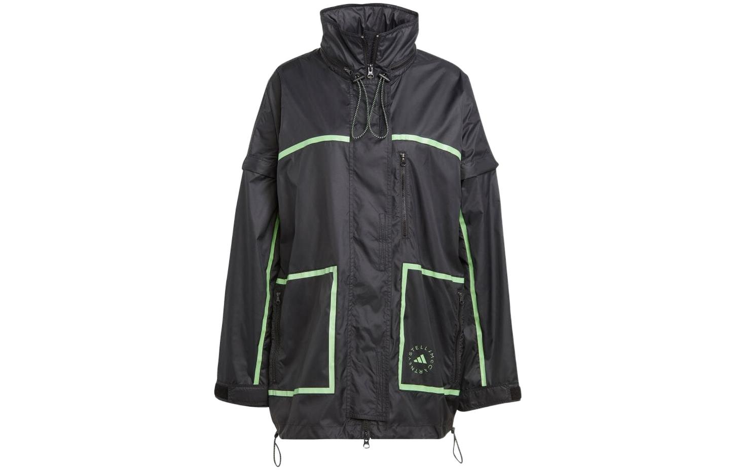 adidas Stella McCartney Alphabet Print Jacket Black Unisex HZ4275