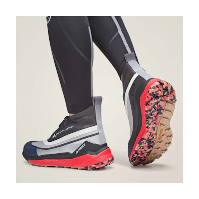 adidas Stella McCartney Terrex Free Hiker GTX Boots Silver Metallic/Cloud White/Active Red