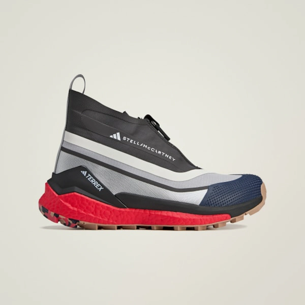 adidas x Stella McCartney Terrex Free Hiker GTX Boots Silver Metallic/Cloud White/Active Red