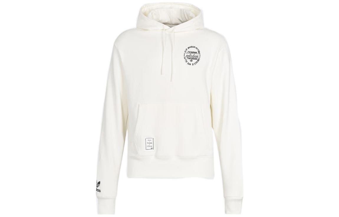 adidas Su Yiming Retro Manga Graphic Pocket Sweatshirt White Unisex IK4305