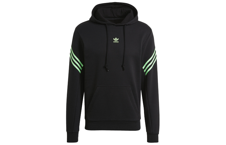 adidas Swarovski Black Pullover Hoodie with Drawstring Sports Design GS2631