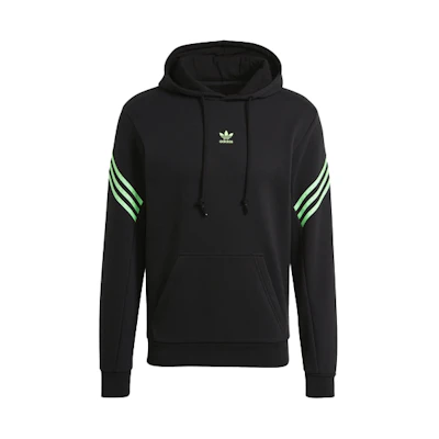 adidas Swarovski Black Pullover Hoodie with Drawstring Sports Design GS2631