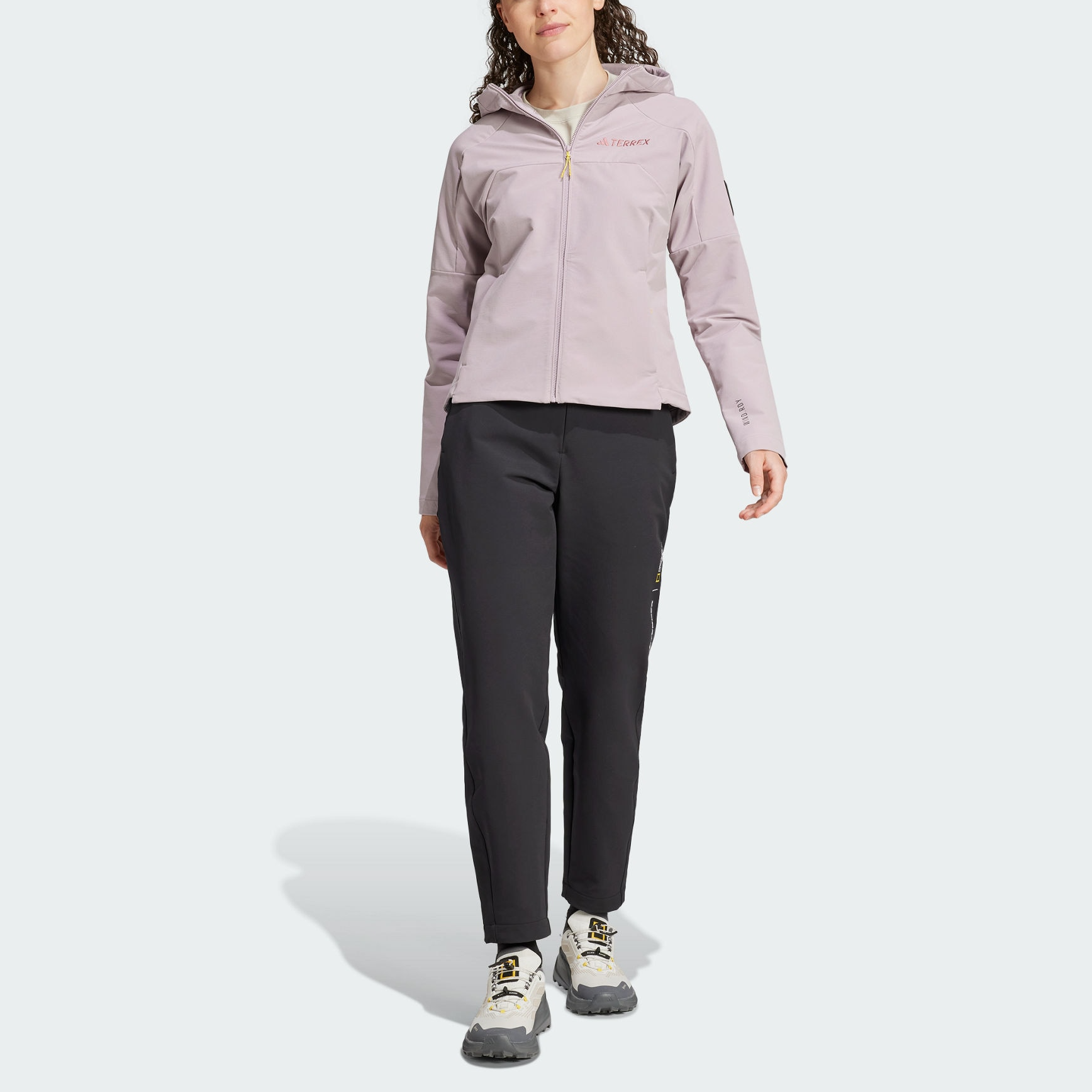 adidas TERREX National Geographic Purple Softshell Jacket Hoodie IX5630 圖 3