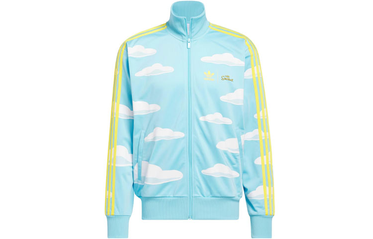 adidas The Simpsons Collab Cloud Print Full-Zip Jacket Blue IM8031