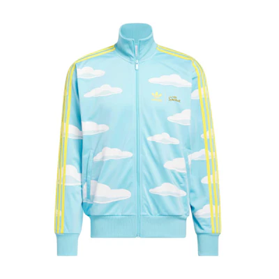 adidas The Simpsons Collab Cloud Print Full-Zip Jacket Blue IM8031