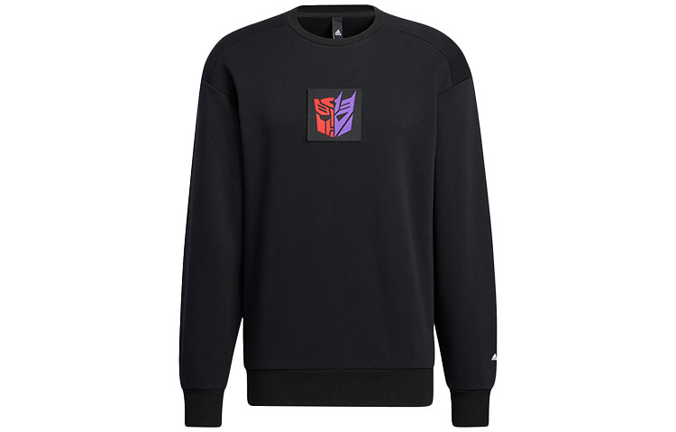 adidas Transformers Graphic Print Crewneck Sweatshirt Unisex - Black HM7449