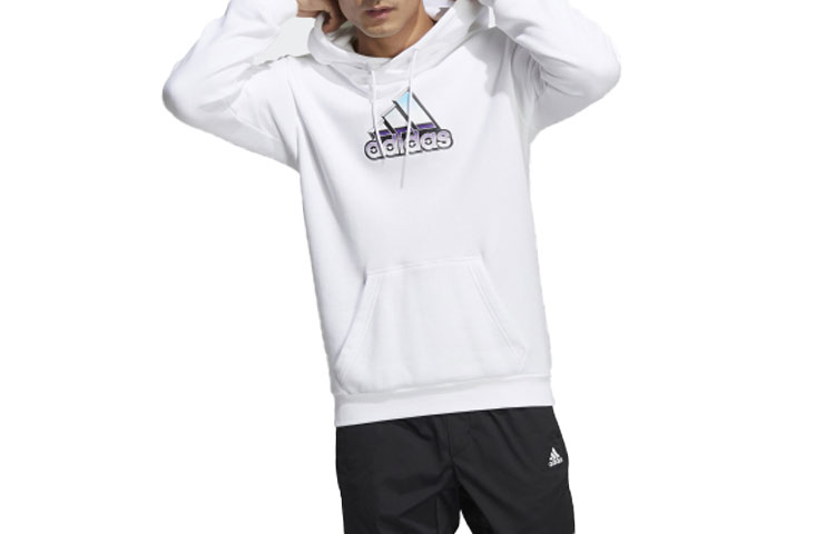 adidas Transformers Hoodie Cartoon Graphic White Unisex Pullover HN4182