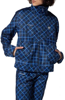 adidas x Wales Bonner Jaket Kolar Pendek Logo Plaid Biru GU0750 Lookbook adidas x Wales Bonner Jaket Kolar Pendek Logo Plaid Biru GU0750