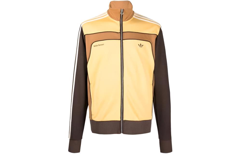 adidas Wales Bonner Embroidered Logo Track Jacket Yellow Mens HG6263