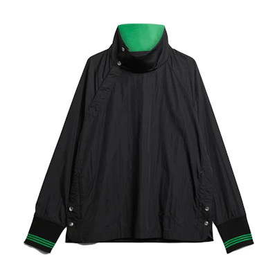 adidas Wales Bonner FW23 Asymmetrical Button Ribbed Jacket Black Unisex IT9775