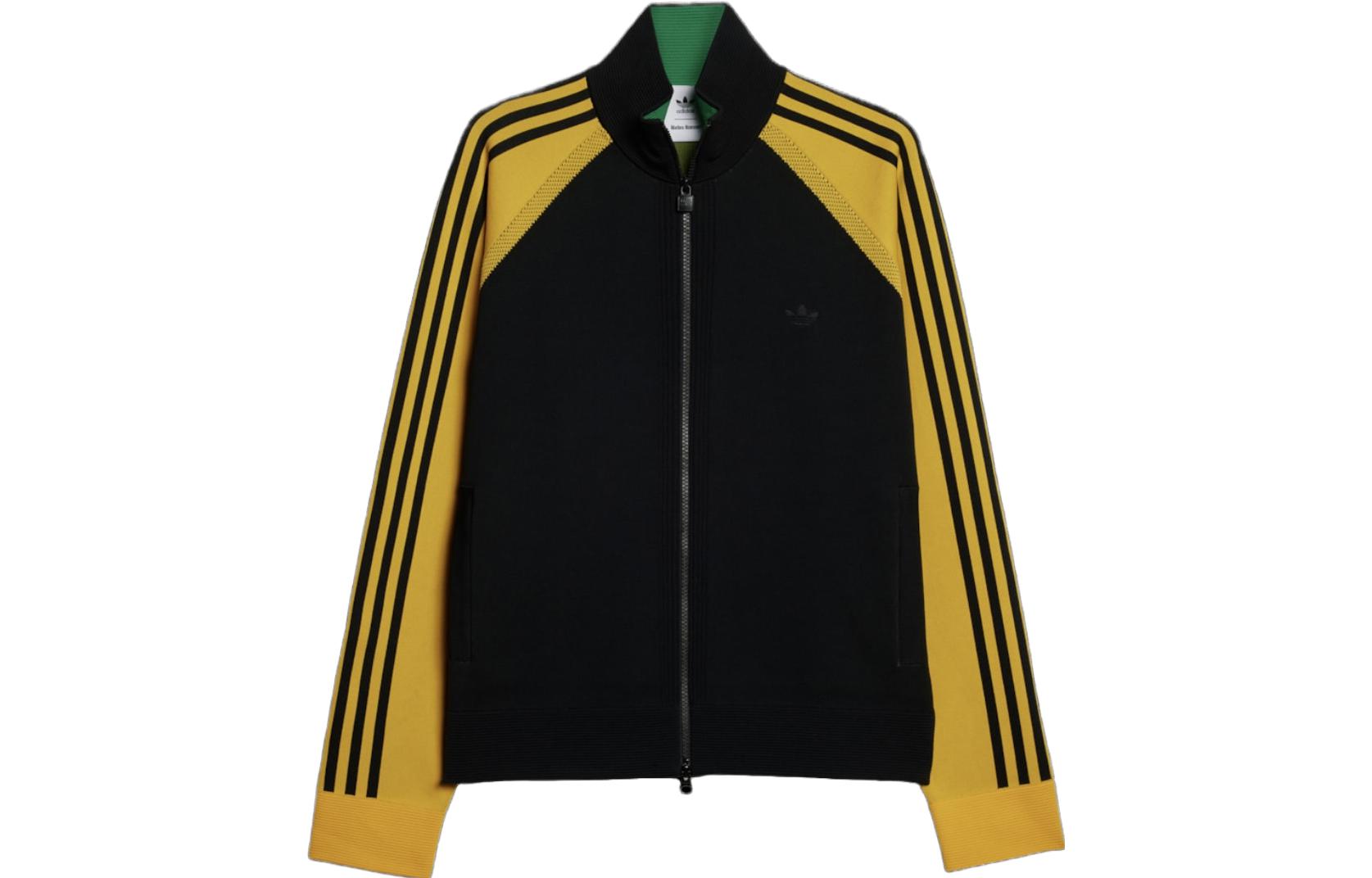 Order adidas x Wales Bonner SS23 Jaket Track Retro Hitam/Kuning Unisex. IB3261