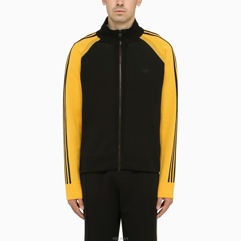Lookbook adidas x Wales Bonner SS23 Jaket Track Retro Hitam/Kuning Unisex. IB3261