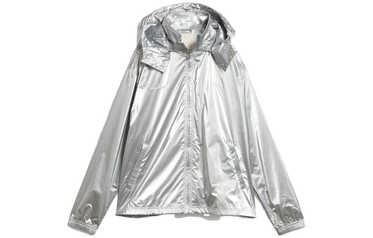 adidas Wales Bonner SS23 Silver Logo Hoodie Jacket Unisex Casual Style IB3254