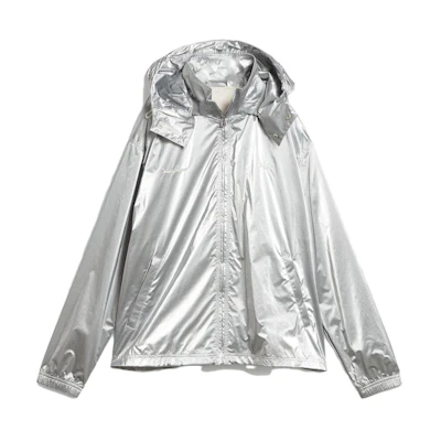 adidas Wales Bonner SS23 Silver Logo Hoodie Jacket Unisex Casual Style IB3254