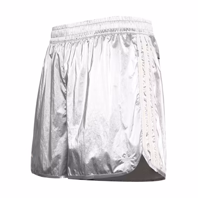 adidas Wales Bonner SS23 Silver Logo Striped Unisex Casual Shorts. IM0421