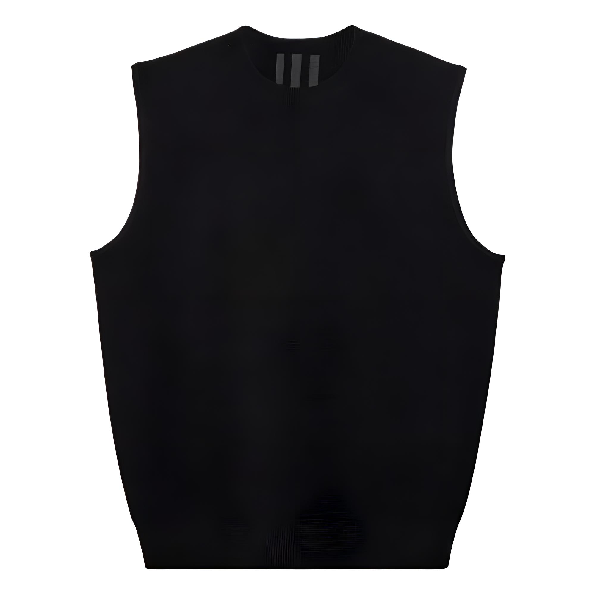 adidas Y-3 3-Stripes Knit Vest Casual Breathable Comfortable Black Vest. IW7484