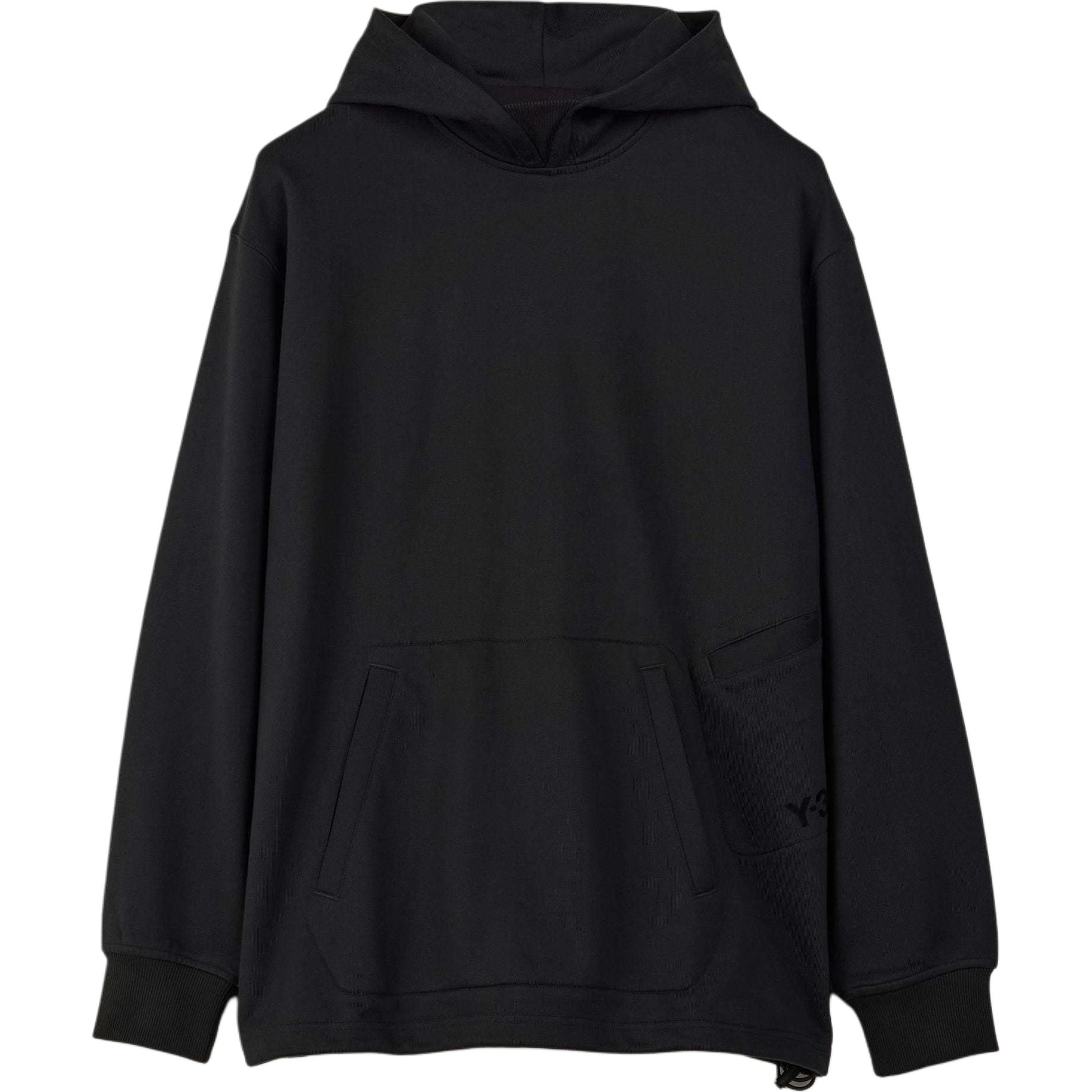 adidas Y-3  Solid Black Pullover Hoodie IR7112