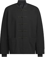 adidas x Yang Guidong FW23 Black Striped Button Casual Jacket Unisex Collaboration JE1117 adidas x Yang Guidong FW23 Black Striped Button Casual Jacket Unisex Collaboration JE1117
