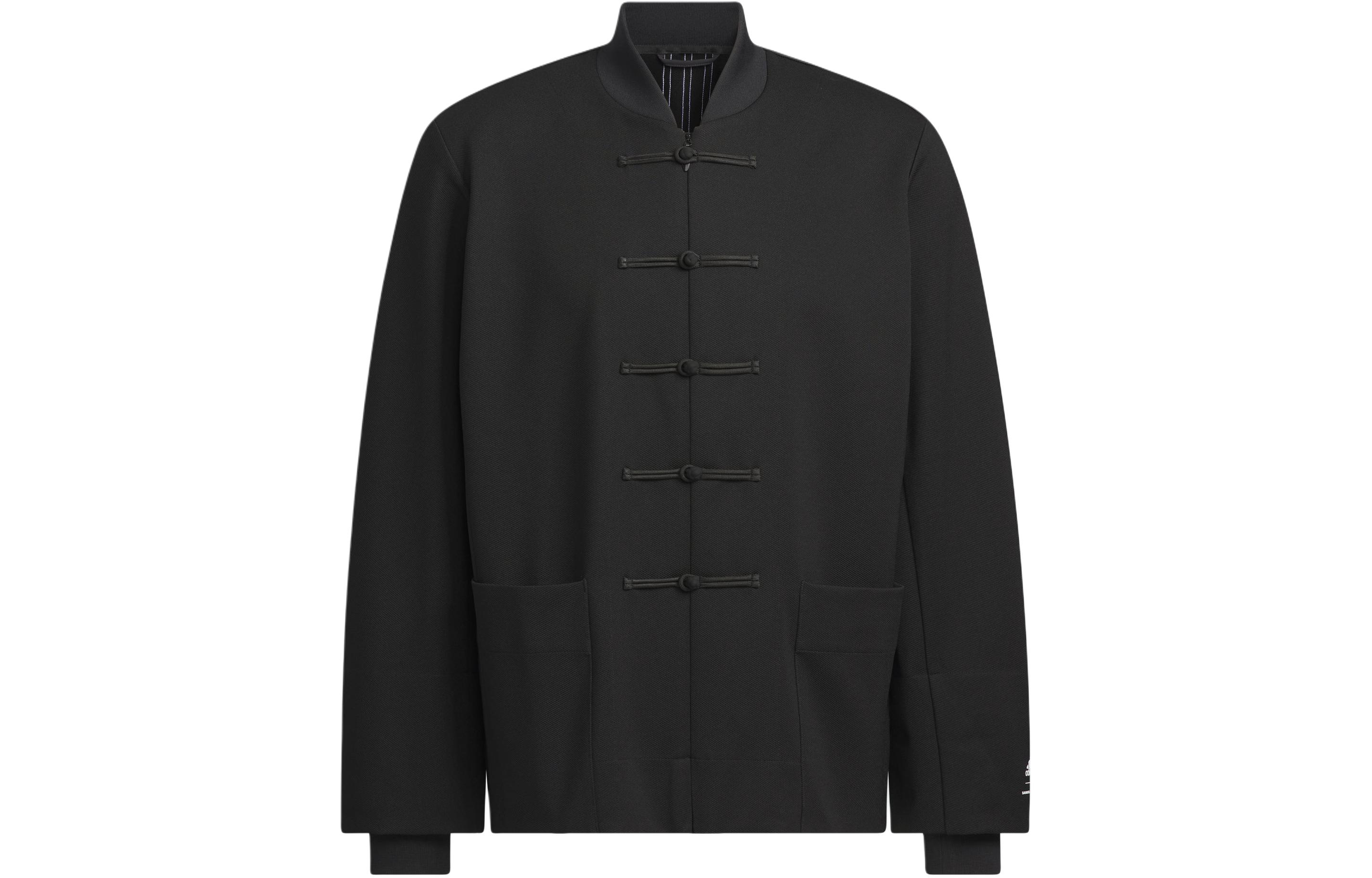 Order adidas x 楊桂東 FW23 黑色條紋釦式休閒外套 男女聯名款 JE1117