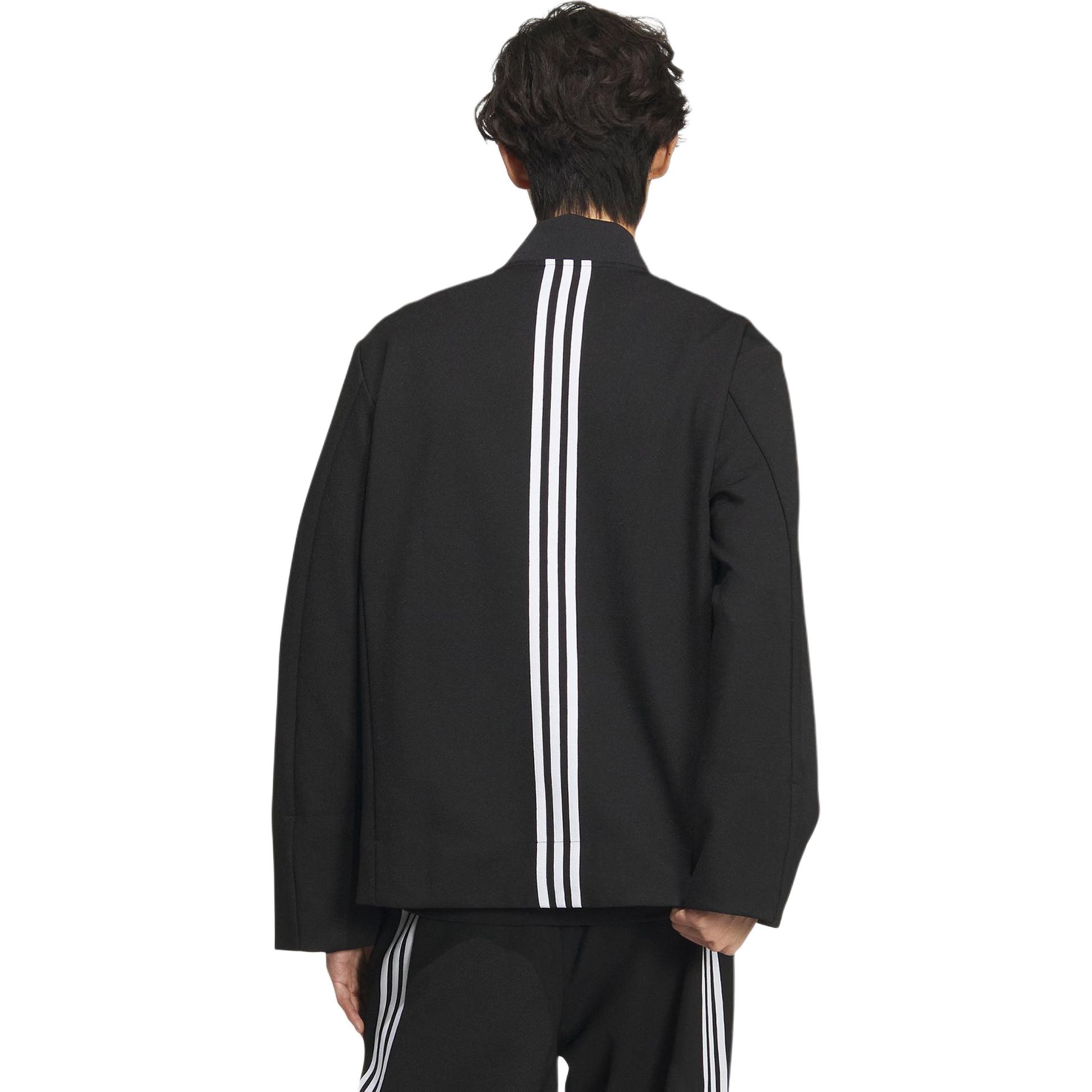 Purchase adidas x 楊桂東 FW23 黑色條紋釦式休閒外套 男女聯名款 JE1117