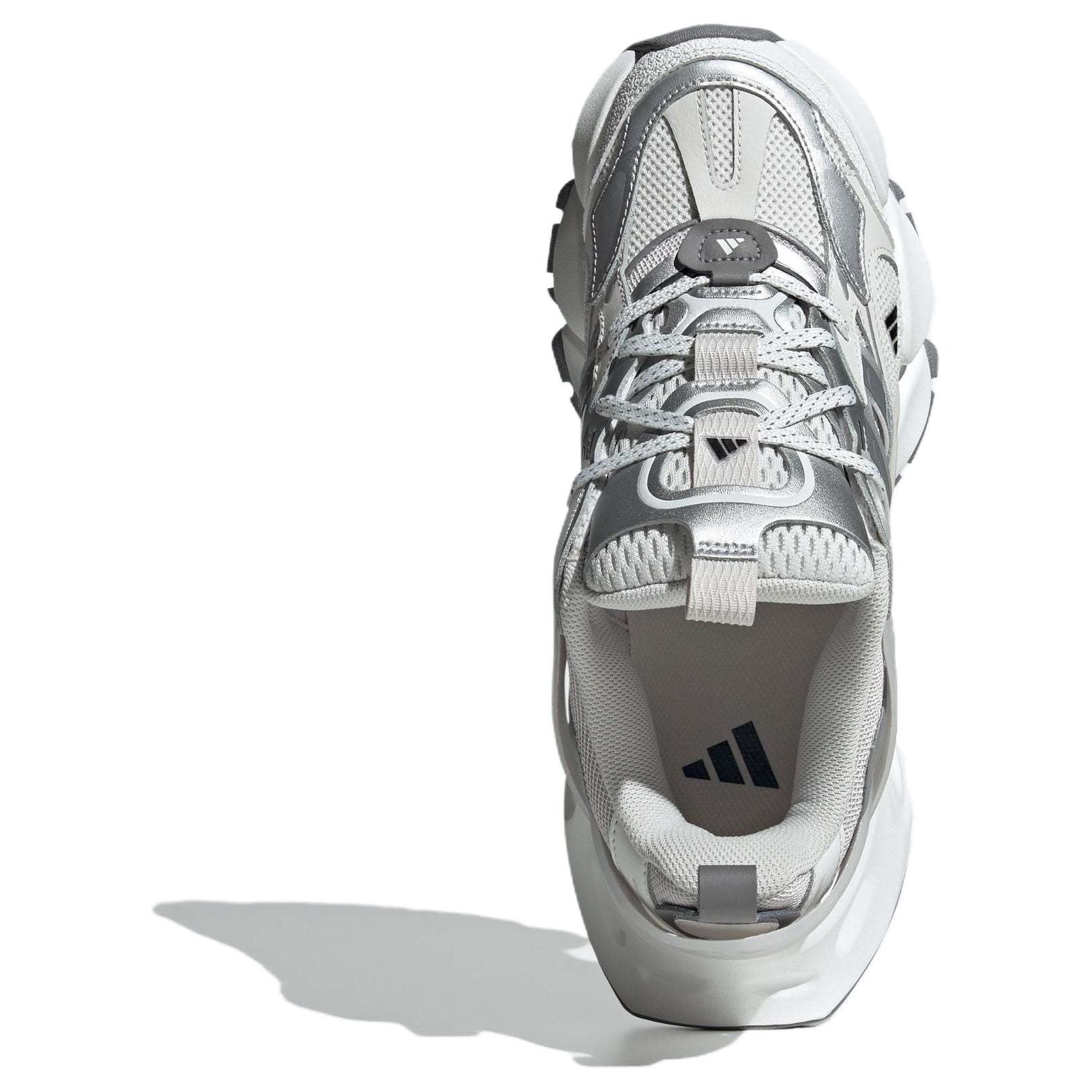 Details for adidas XLG RUNNER DELUXE 輕便舒適 輕機甲鞋賽博 織物皮革防滑耐磨 低幫 休閒跑步鞋 男女同款 灰白