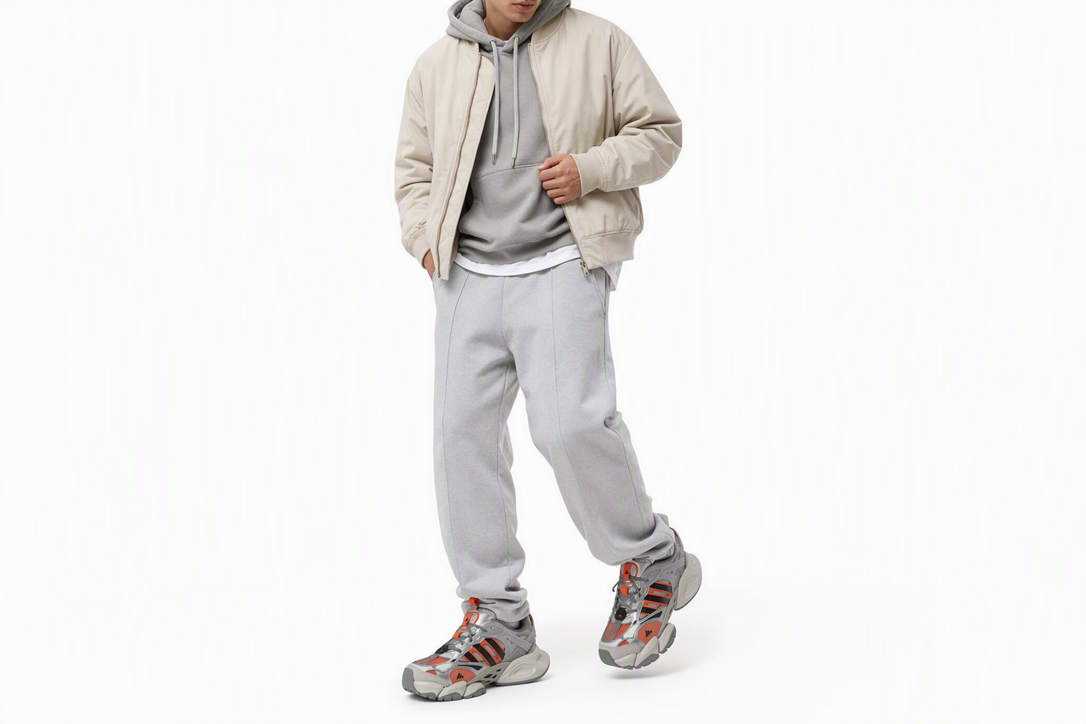 Order adidas XLG Runner Deluxe 'Plata Naranja Negro' JP5763